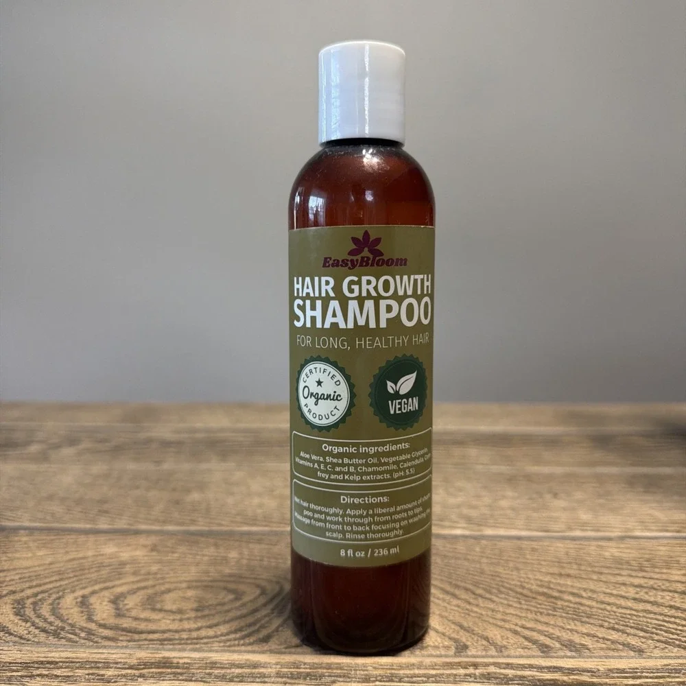 Easy Bloom Hair Growth Shampoo For Long Healthy Hair New! Sealed! Vegan Organic